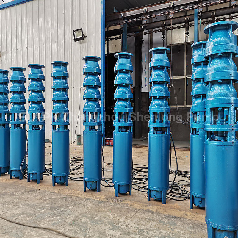 300QJ150-450/13 Bomba submersível de poço profundo com 450m de cabeça 150 m3/h Fluxo e design centrífugo de vários estágios