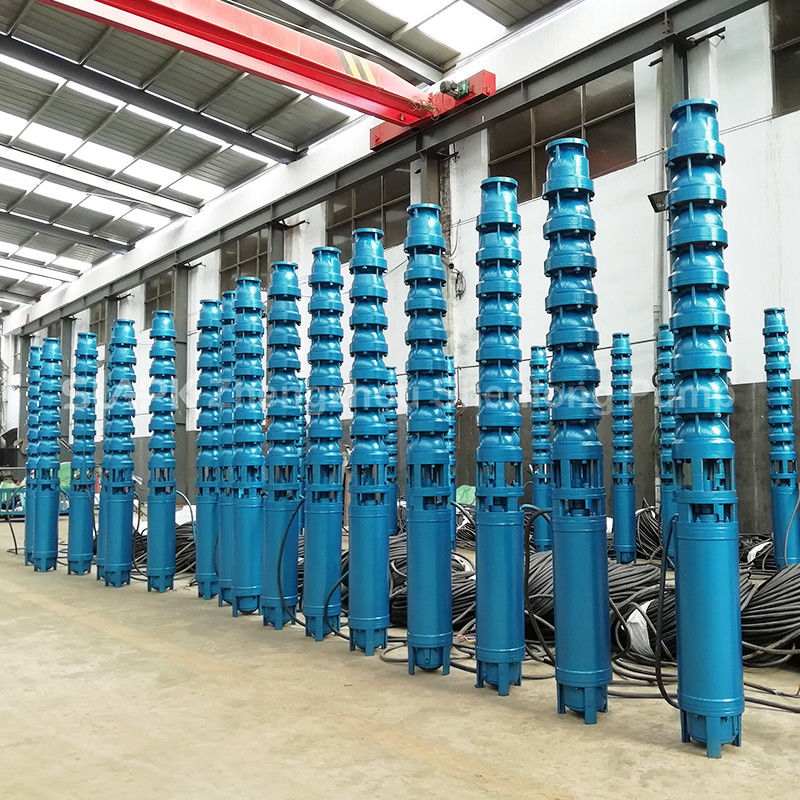 Bomba de poço de ferro fundido de 22kW submersível para extração de água de alto fluxo