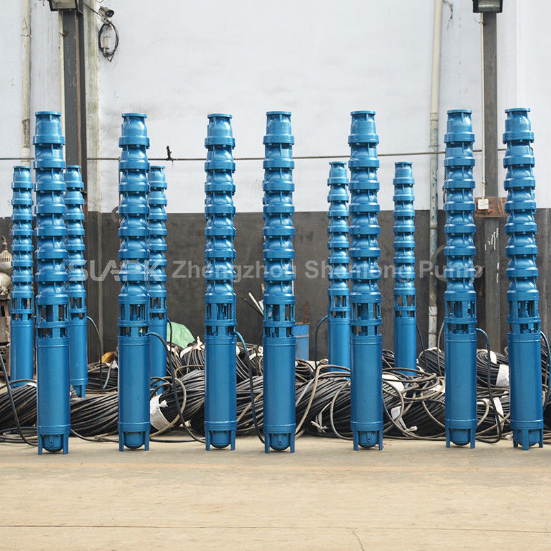 Bomba submersível de grande caudal de 600 m3/h com motor de 75 kW e impulsionador SS304