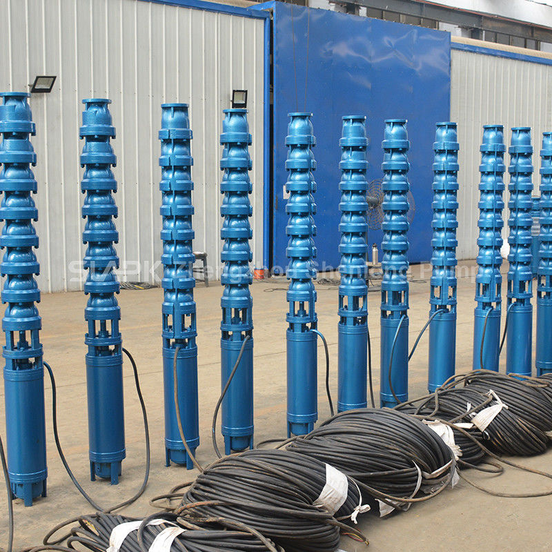 Bomba submersível de grande caudal de 600 m3/h com motor de 75 kW e impulsionador SS304