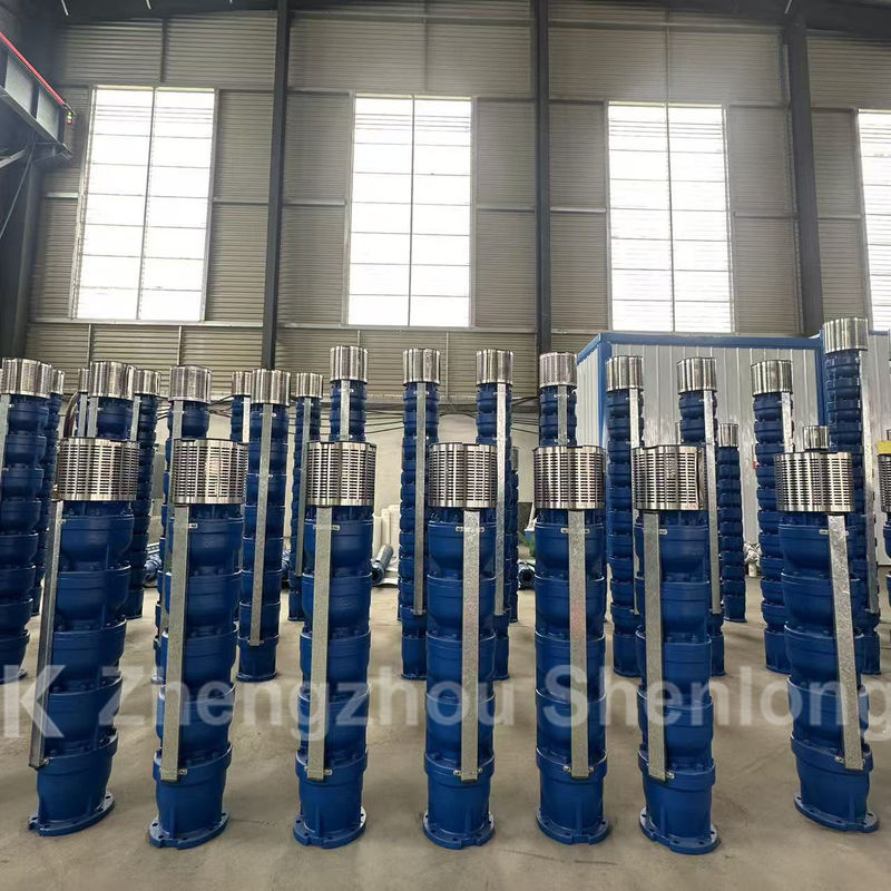Bomba submersível de grande caudal de 600 m3/h com motor de 75 kW e impulsionador SS304