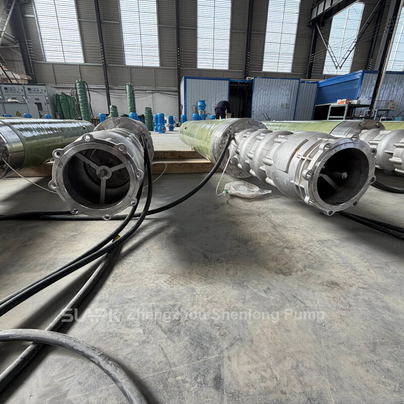 Taxa de fluxo 5m3h a 2500m3h Bomba de água submersível elétrica de três fases Adequada para aplicações industriais de transferência de água