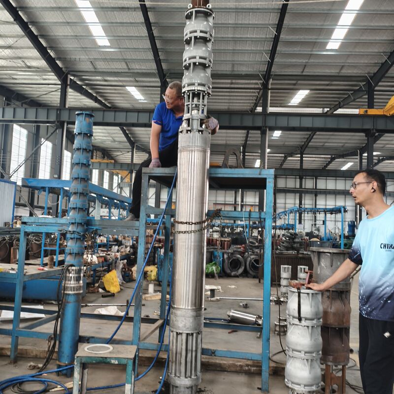 300QJH400-80/2-150KW Solução de abastecimento de água resistente à corrosão de bomba submersível de poços profundos de aço inoxidável para plataformas offshore