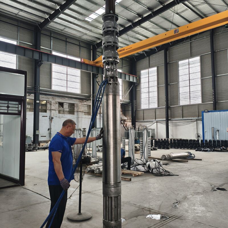 300QJH400-80/2-150KW Solução de abastecimento de água resistente à corrosão de bomba submersível de poços profundos de aço inoxidável para plataformas offshore
