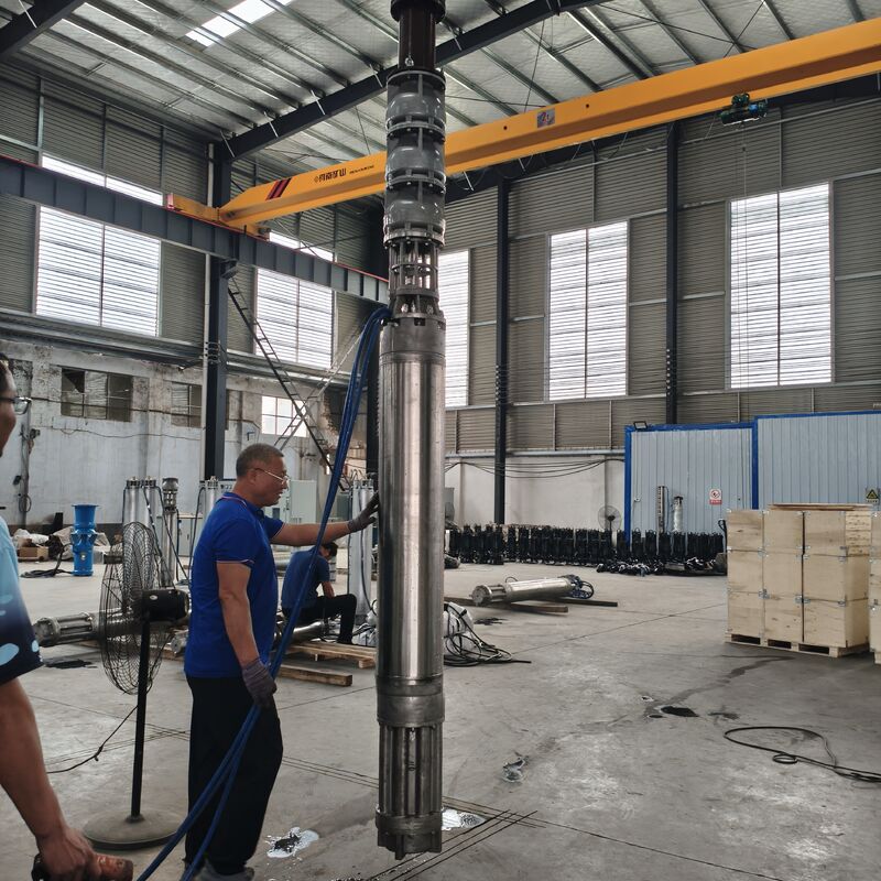 300QJH400-80/2-150KW Solução de abastecimento de água resistente à corrosão de bomba submersível de poços profundos de aço inoxidável para plataformas offshore