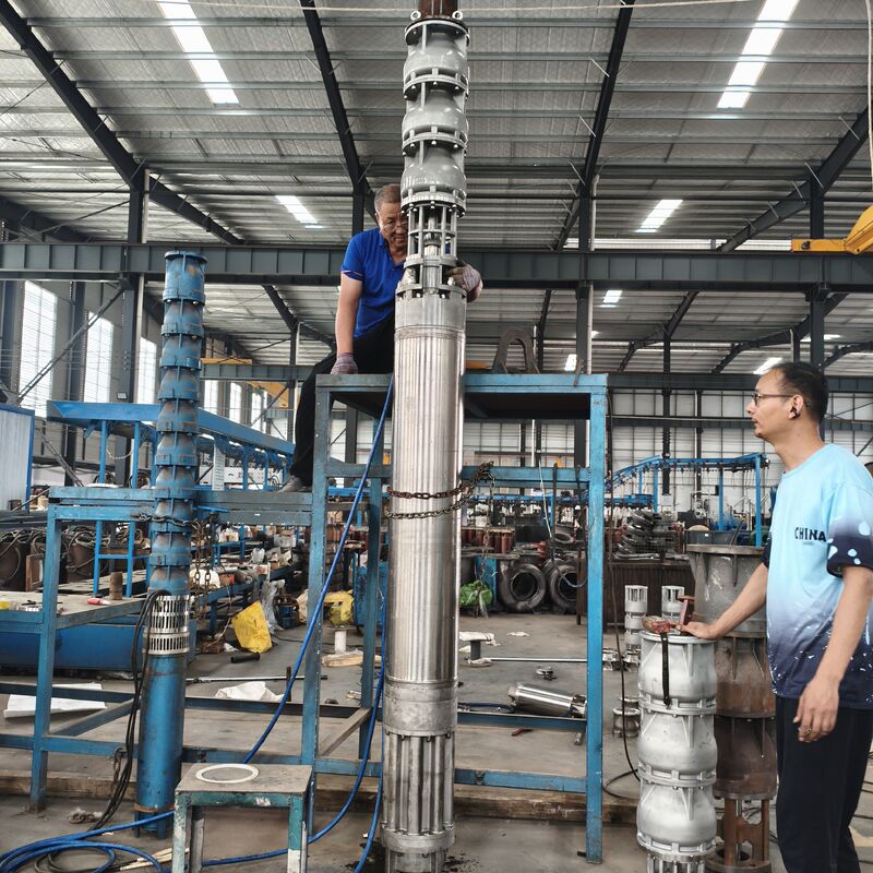 300QJH400-80/2-150KW Solução de abastecimento de água resistente à corrosão de bomba submersível de poços profundos de aço inoxidável para plataformas offshore