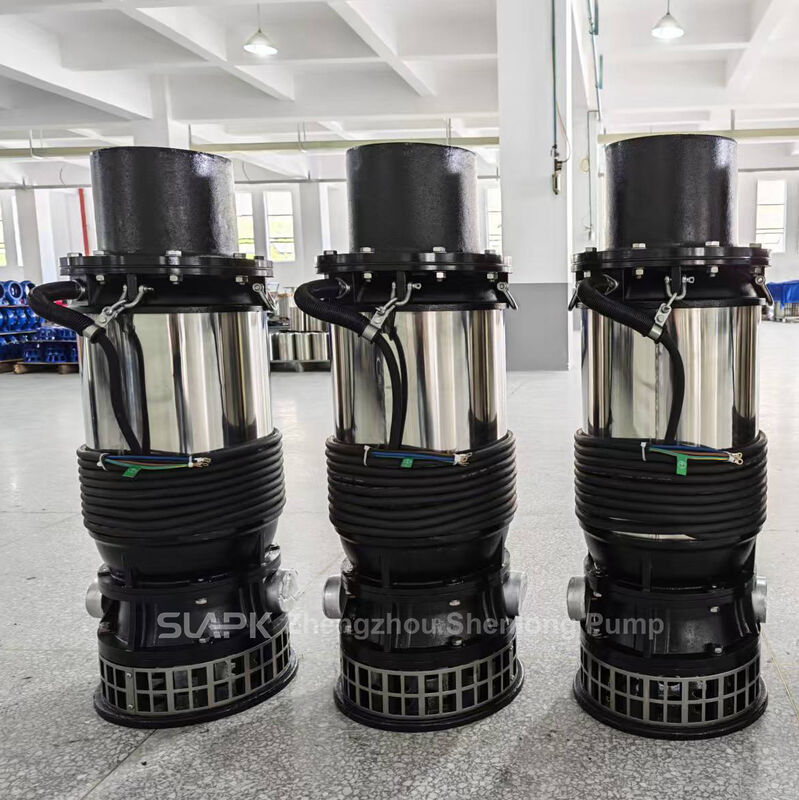 Bomba de drenagem portátil de alto fluxo 510 m3/h com saída de grande diâmetro DN150-DN300 mm para aquicultura e irrigação