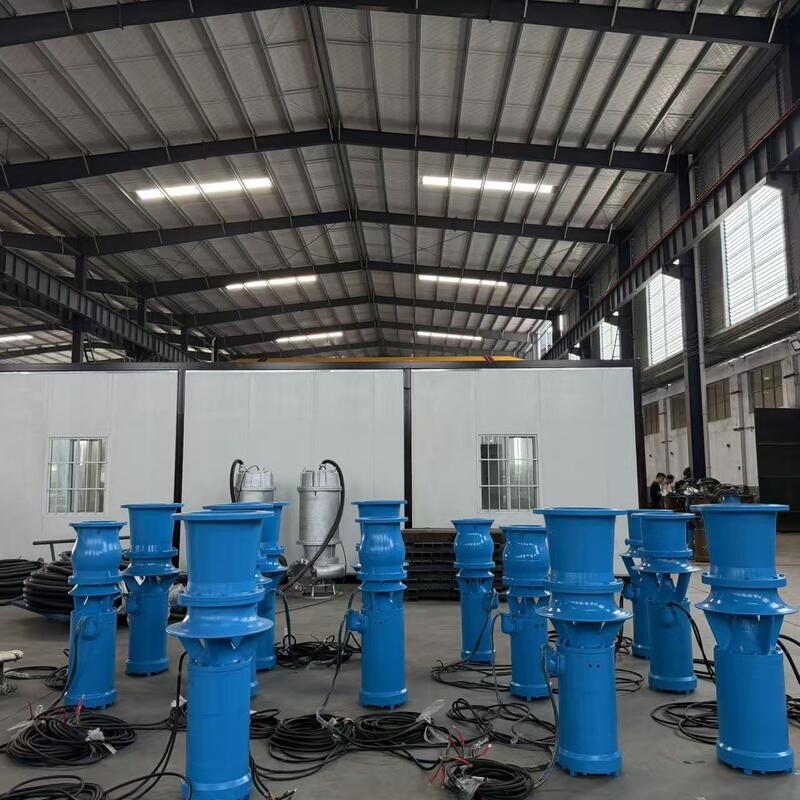 Bomba de fluxo axial submersível de 45kW com 1300 m3/h de fluxo e 8m de cabeça para drenagem de alto fluxo