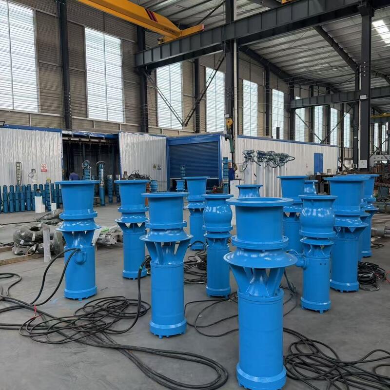 Bomba de fluxo axial submersível de 45kW com 1300 m3/h de fluxo e 8m de cabeça para drenagem de alto fluxo