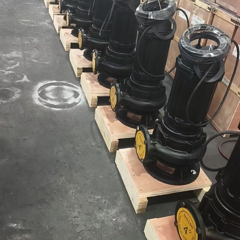 Bomba Submersível para Esgoto 100WQ80-20-7.5kW com Vazão de 80m³/h, 20m de Altura Manométrica e Motor de 7.5kW para Drenagem de Águas Residuais