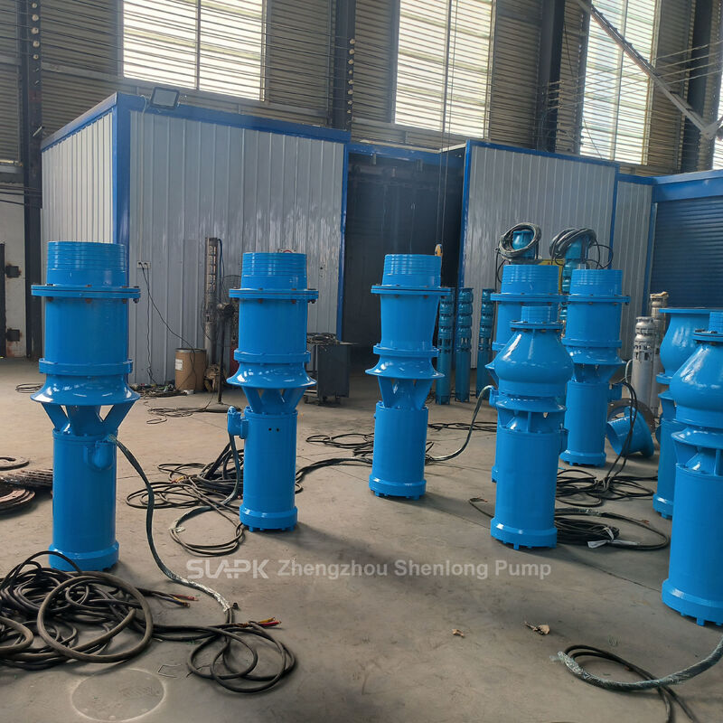 Bombas Axiais e de Fluxo Misto Submersíveis QSZ e QSH de Alto Fluxo com Vazão de 260-2.880 m³/h e Potência de 7,5-55 kW