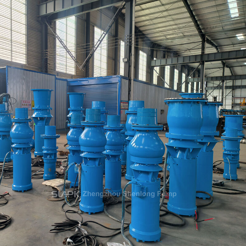 Bombas Axiais e de Fluxo Misto Submersíveis QSZ e QSH de Alto Fluxo com Vazão de 260-2.880 m³/h e Potência de 7,5-55 kW
