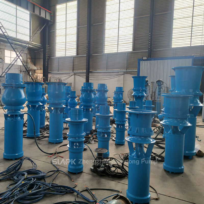 Bombas Axiais e de Fluxo Misto Submersíveis QSZ e QSH de Alto Fluxo com Vazão de 260-2.880 m³/h e Potência de 7,5-55 kW