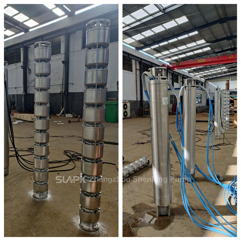 250QJH108-240-132KW Bomba submersível de aço inoxidável fundido com 240m cabeça para a entrada de água do mar