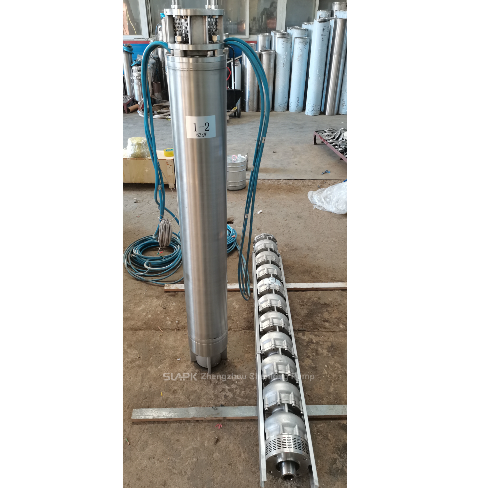 Bomba submersível de aço inoxidável de 140 kW com 220 m de cabeça e 136 m3/h de caudal para aplicações em poços profundos