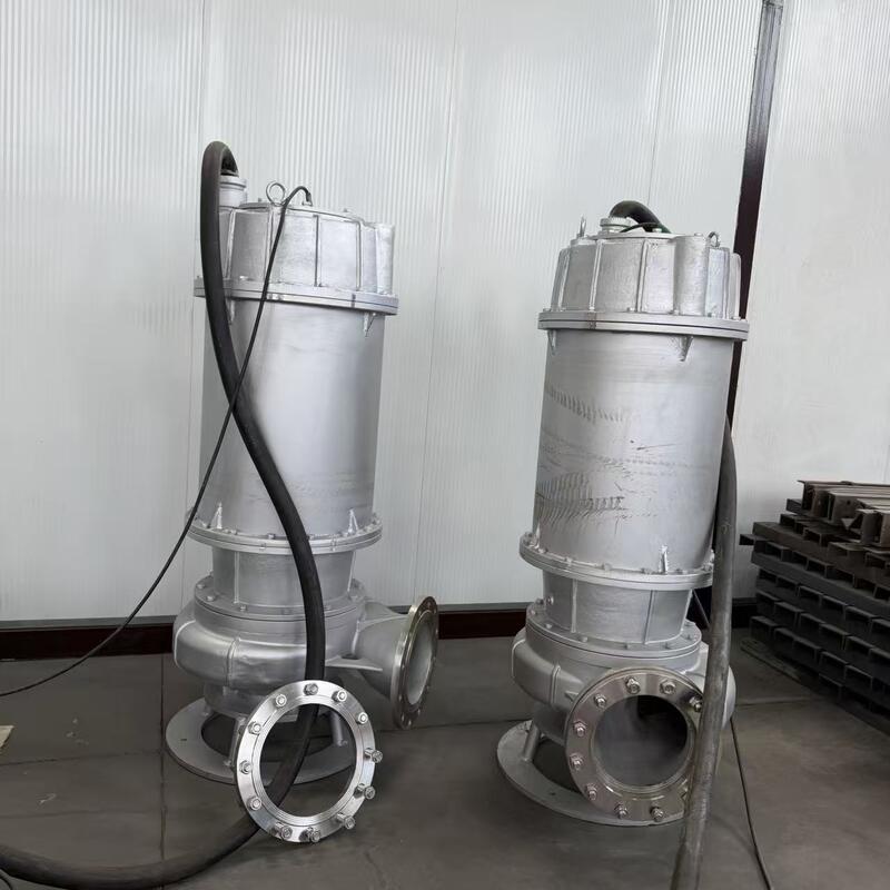 316 Bomba submersível de esgoto de aço inoxidável com 1000 m3/h de caudal e 2205 eixo duplo de aço inoxidável para águas residuais