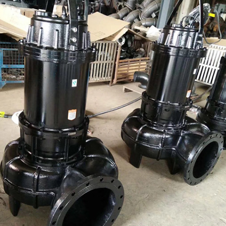 250WQ680-42-132KW-4 Bomba de esgoto submersível de ferro fundido com taxa de fluxo de 680 m3/h, cabeça de 42 m e motor de 132 kW