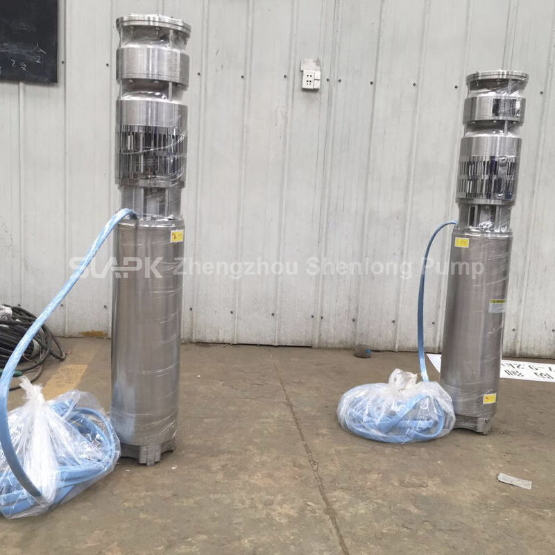 Bomba de poço submersível de aço inoxidável de 55 kW com fluxo de 40 m3/h para aplicações de poços profundos
