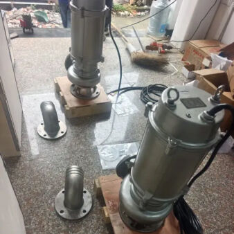 Bomba Submersível para Esgoto em Aço Inoxidável 45KW 440V 60Hz para Drenagem de Águas Residuais de Alta Vazão