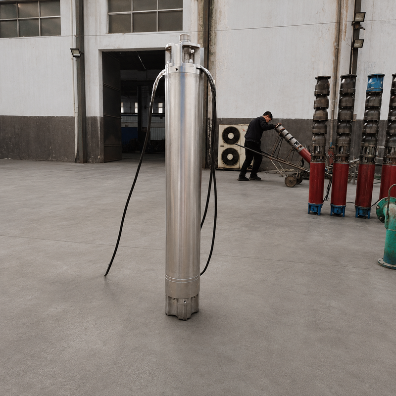 200QJH150-150-110kW Bomba de poços profundos de aço inoxidável Bomba de alto fluxo e bomba de cabeça alta para poços profundos e sistemas de água de engenharia