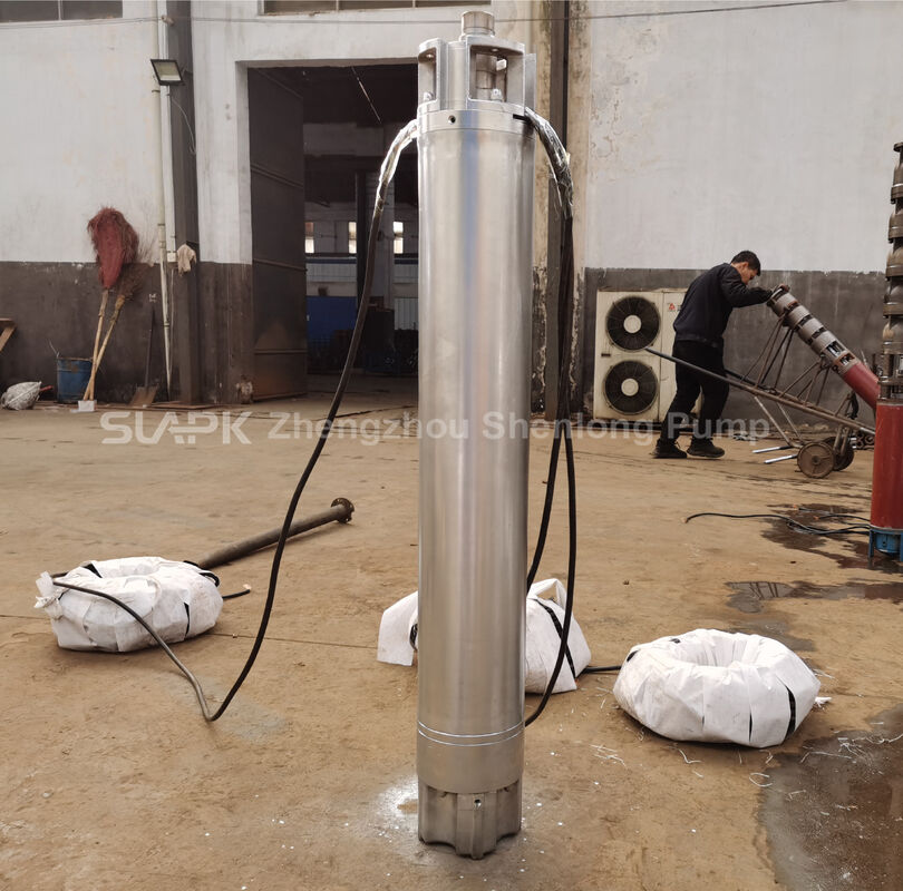 Bomba Submersível para Poço Profundo Série QJH em Aço Inoxidável 304 com 150 m de Altura e Vazão de 70–230 m³/h