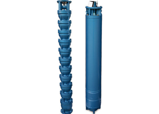 Bomba de água submersível de poço profundo de ferro fundido 45-110kw 18-1400m3/h Taxa de fluxo