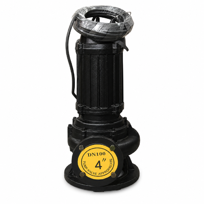 Bomba Submersível para Esgoto 100WQ80-20-7.5kW com Vazão de 80m³/h, 20m de Altura Manométrica e Motor de 7.5kW para Drenagem de Águas Residuais