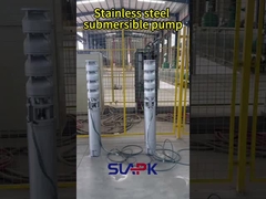 Bomba de poço artesiano em aço inoxidável