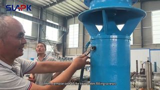 Vídeo de drenagem da bomba de fluxo axial