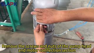 Demonstração em vídeo de desmontagem de bomba submersível de aço inoxidável